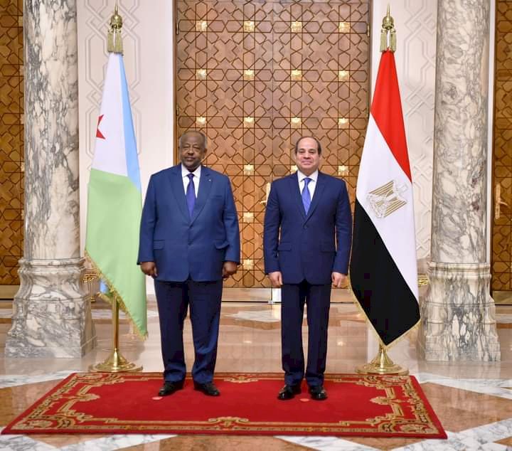 السيسي يستقبل رئيس جمهورية جيبوتي بالقصر الجمهورية