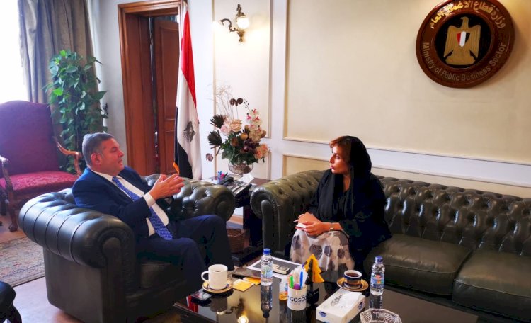 وزير قطاع الأعمال العام يبحث مع سفيرة الإمارات بالقاهرة تعزيز التعاون الاقتصادي والتجاري