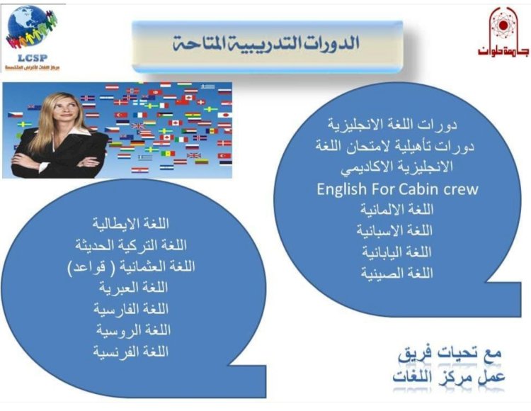 مركز اللغات بأداب حلوان يعلن عن الدورات التدريبية المتاحة 