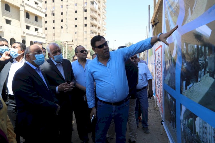 وزير التنمية المحلية ومحافظ الجيزة يتفقدان أعمال تطوير محور المريوطية بنطاق أحياء الهرم والطالبية