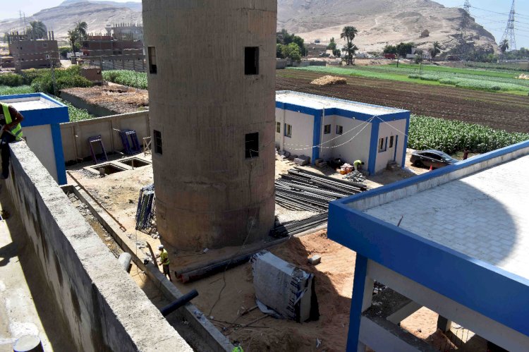 مياه الشرب بسوهاج.. تنفيذ 80% من محطة مياه الاحايوة شرق بسوهاج