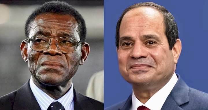 السيسي يجري  اتصالاً هاتفياً مع  رئيس جمهورية غينيا الاستوائية