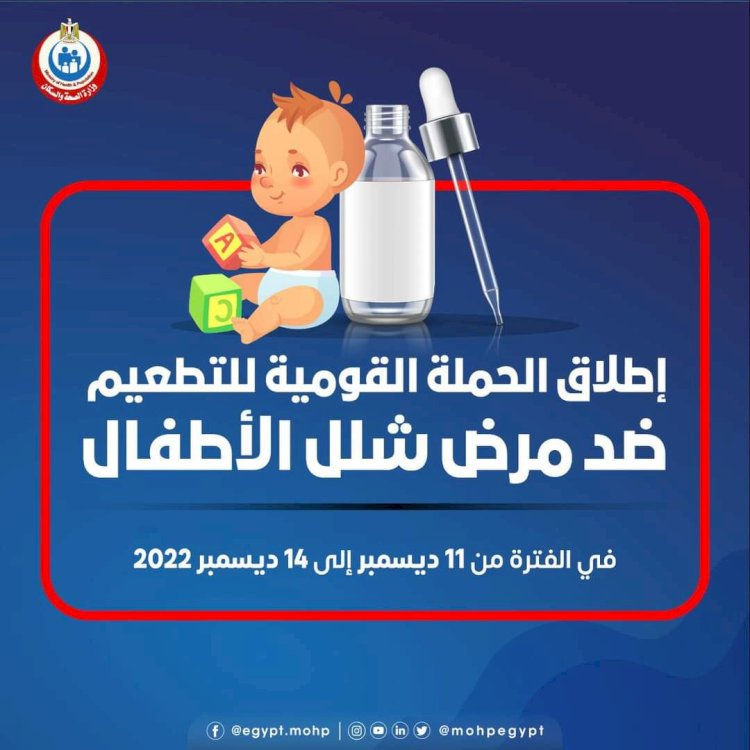 تبدأ غداً الأحد ... محافظة الجيزة تنهي استعداداتها لاستقبال الحملة القومية للتطعيم ضد مرض شلل الأطفال
