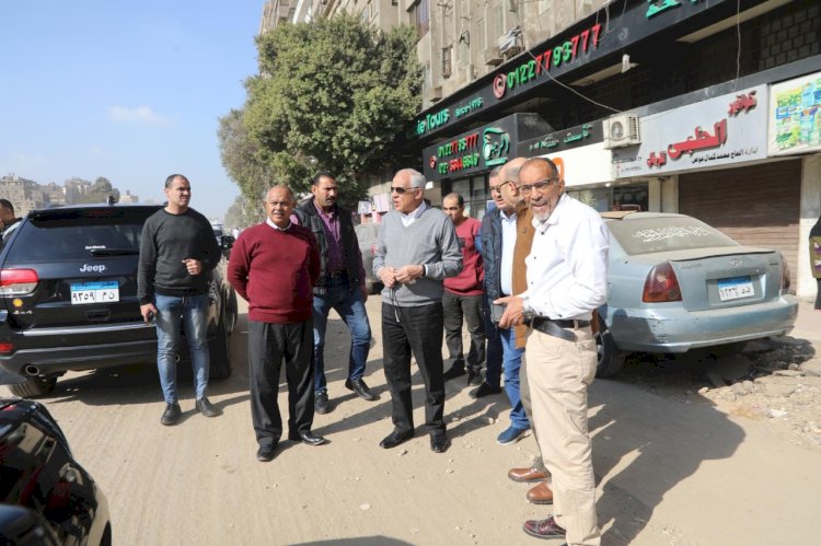 محافظ الجيزة يتفقد مشروعات التطوير الجارية بشوارع أحمد عرابي وجامعة الدول العربية 