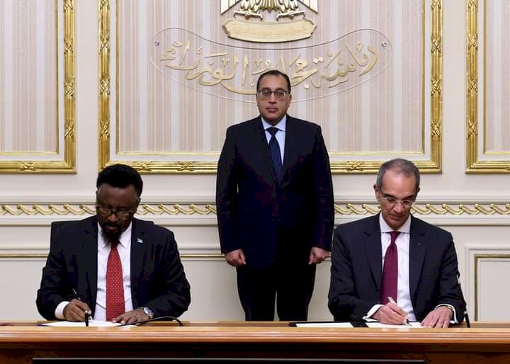 مدبولي يشهد مراسم توقيع مذكرة تفاهم بشأن التعاون بين حكومتي مصر والصومال مجال تكنولوجيا المعلومات