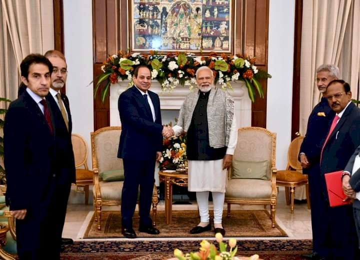 رئيس وزراء الهند يجتمع مع الرئيس السيسي