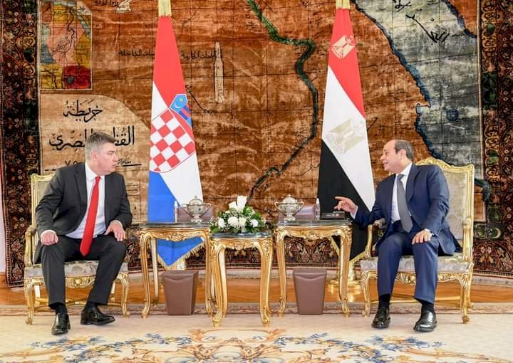 السيسي يستقبل  رئيس جمهورية كرواتيا اليوم بقصر الاتحادية