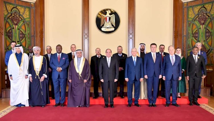السيسي يستقبل رؤساء المجالس والبرلمانات العربية ورؤساء الوفود المشاركين في المؤتمر الخامس للبرلمان العربي