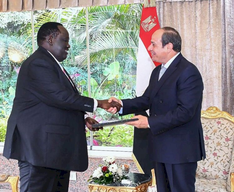 السيسي يستقبل مستشار رئيس جمهورية جنوب السودان للشئون الأمنية