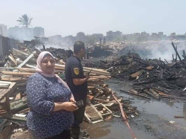 السيطرة على حريق في القباري بالإسكندرية