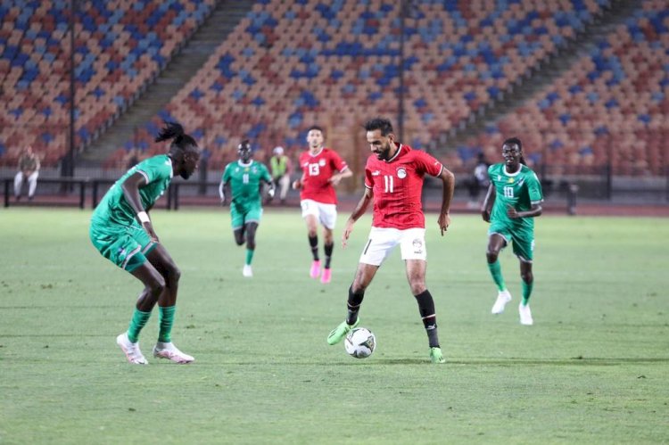 منتخب مصر يتقدم على جنوب السودان 2-0 في الشوط الأول