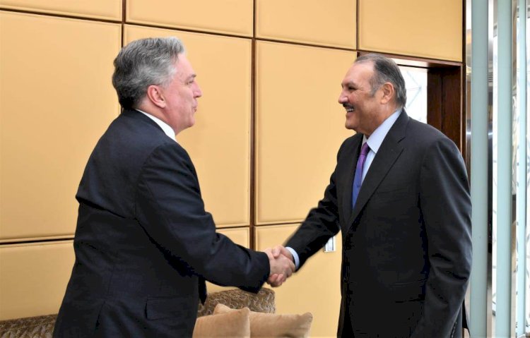 سفير المملكة لدى مصر يستقبل القائم بأعمال السفارة الأمريكية لدى القاهرة