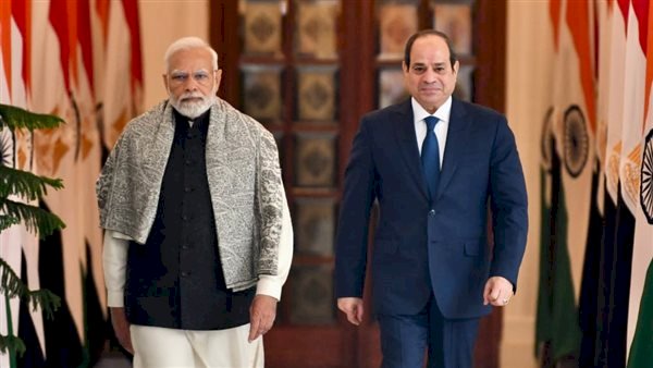 رئاسة الجمهورية: رفع العلاقات بين مصر والهند إلى مستوى الشراكة الاستراتيجية
