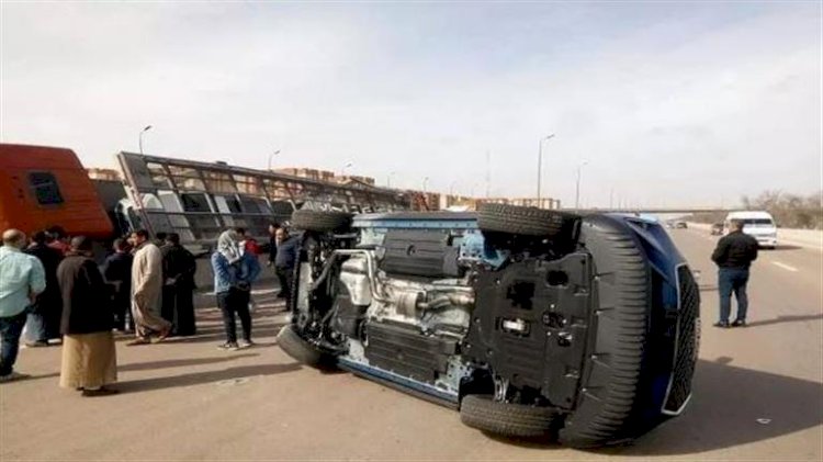 مصرع 3 أشخاص وإصابة 14 في حادث بطريق مطروح- القاهرة