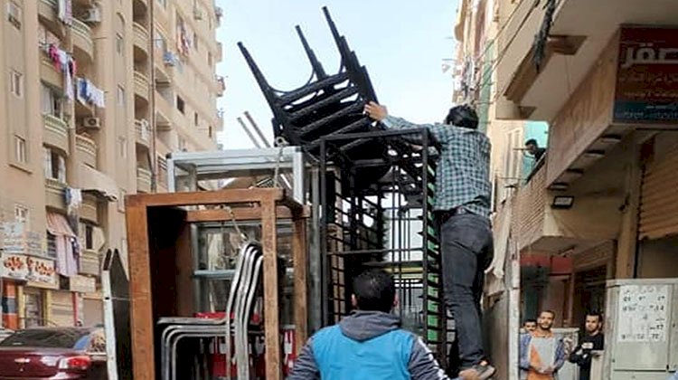 حملة لإزالة التعديات والتصدي لسرقة التيار الكهربائي في الإسكندرية