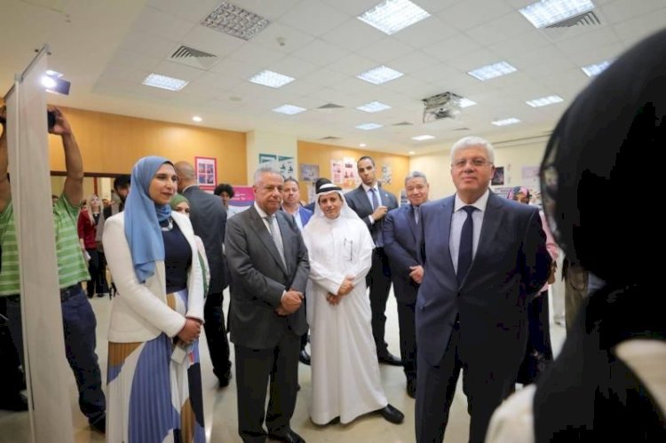 وزير التعليم العالي يزور الجامعة العربية المفتوحة ويشيد باستعداداتها للعام الدراسى