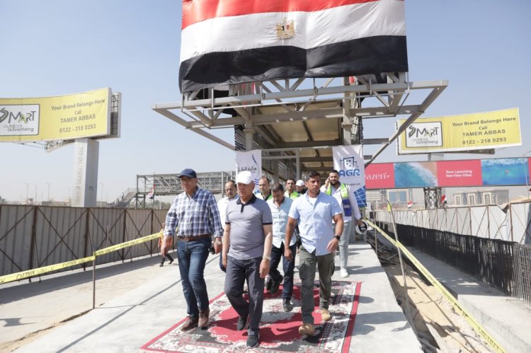 وزير النقل يتفقد مواقع العمل بالمرحلة الثانية من مشروع تطوير الطريق الدائري حول القاهرة الكبرى