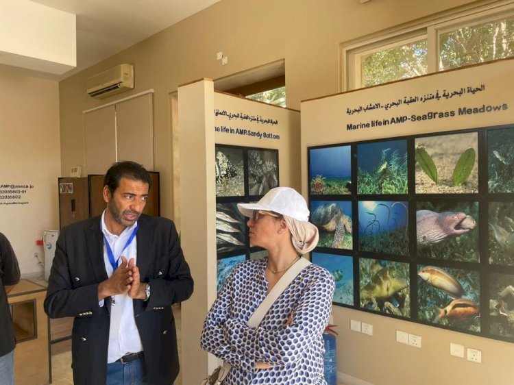 وزيرة البيئة تزور محميتى وادي رام والعقبة البحرية بمدبنة العقبة لتفقد التجربة الأردنية