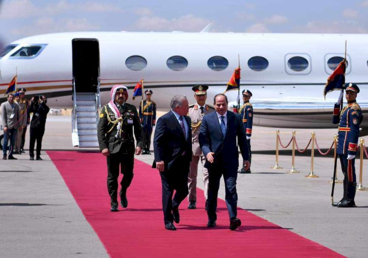 الرئيس السيسى وعاهل الأردن يعقدان جلسة مباحثات بمدينة العلمين
