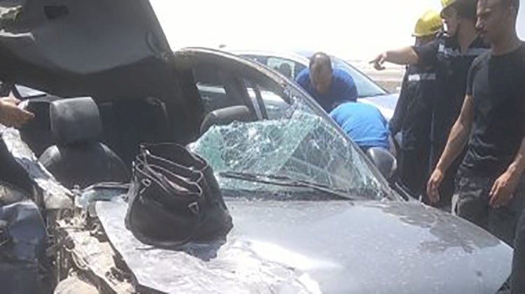 مصرع شخص وإصابة آخر في حادث تصادم سيارتين بطريق الإسكندرية الصحراوى