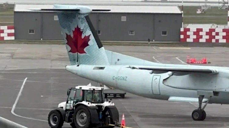 اصطدام طائرتين على مدرج مطار فانكوفر في كندا.. صور