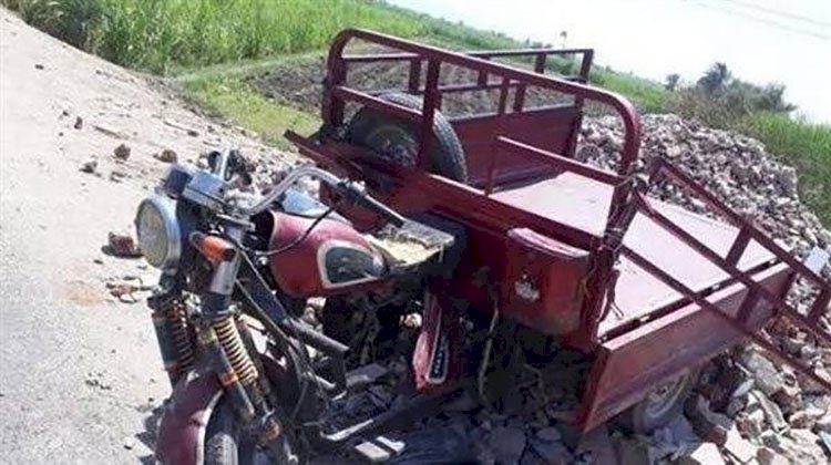 إصابة 7 أشخاص في حادث انقلاب تروسيكل بالبحيرة
