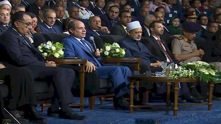 الرئيس السيسي: أوعوا يا مصريين تقولوا ناكل ونشرب أحسن