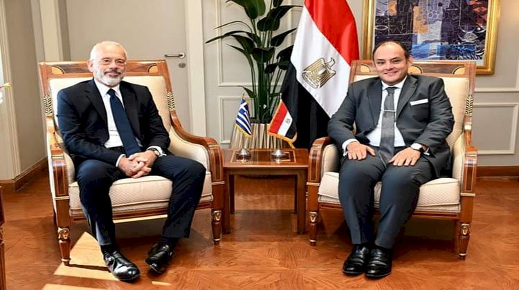 وزير التجارة والصناعة يبحث مع سفير اليونان بالقاهرة سبل تعزيز العلاقات الاقتصادية بين البلدين