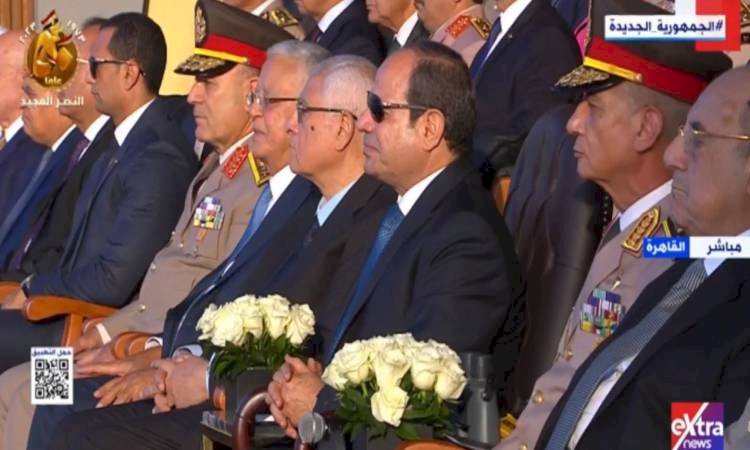 الرئيس السيسى يشهد عرضا للفروسية فى حفل تخرج الكليات العسكرية