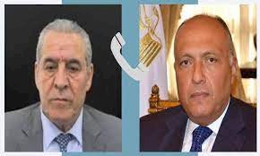 وزير الخارجية يتلقى اتصال هاتفي من أمين سر اللجنة التنفيذية لمنظمة التحرير الفلسطينية