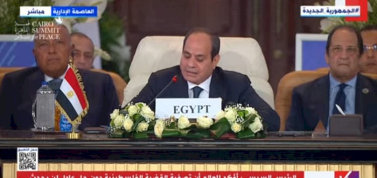 الرئيس السيسي: تصفية القضية الفلسطينية لن يحدث على حساب مصر 