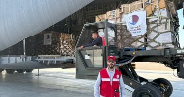 وصول شحنة مساعدات كويتية لغزة لمطار العريش