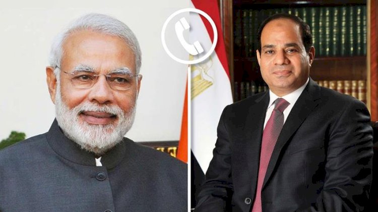 السيسي يتلقى اتصال هاتفي من رئيس وزراء الهند