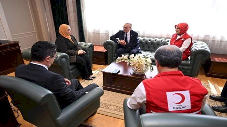 القباج تستقبل محافظ ورئيس هيئة الكوارث والطوارئ بدولة تركيا ورئيسة الهلال الأحمر التركي