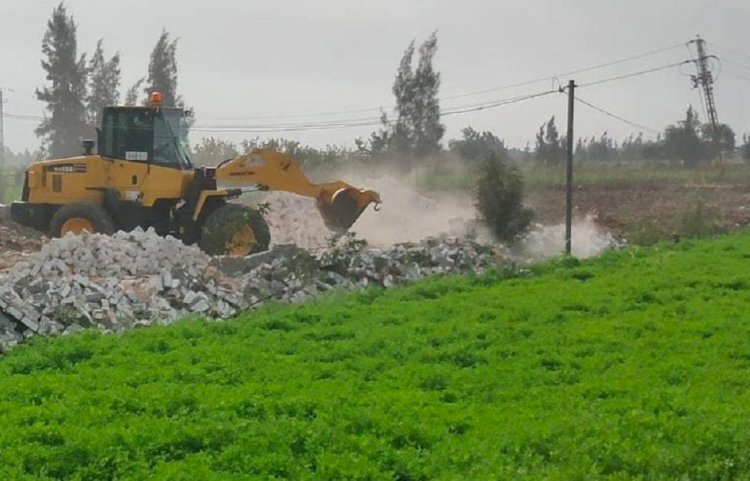 إزالة 38 تعديا على الأراضي الزراعية في بيلا