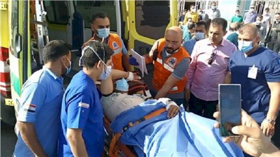 مستشفى العريش يستقبل دفعة مصابين فلسطينيين