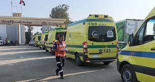دخول سيارات إسعاف مصرية لمعبر رفح تمهيدا لاستقبال أطفال من فلسطين