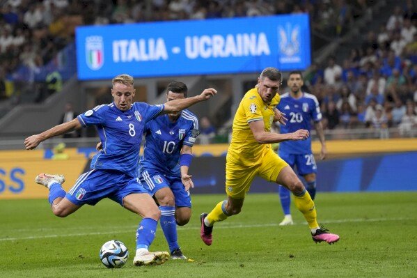 ايطاليا يواجه المنتخب الأوكراني اليوم 