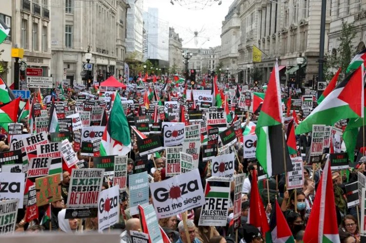 القاهرة الإخبارية: مظاهرات في لندن وعدد من العواصم العالمية دعما للفلسطينيين