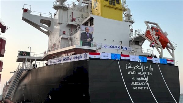 وزير النقل يعلن تسلم شركة الملاحة الوطنية سفينة "وادى العريش" من ترسانة هانتونج الصينية