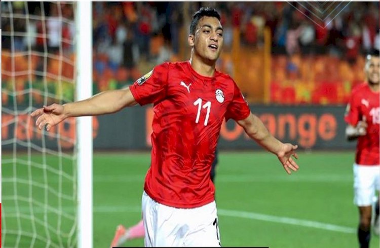 مصطفى محمد يسجل الهدف الأول لمنتخب مصر أمام موزمبيق