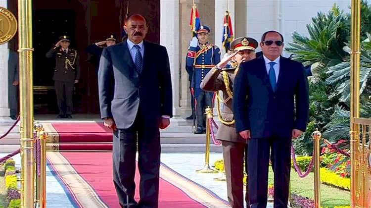 السيسي يستقبل الرئيس الإريتري أسياس أفورقي بقصر الاتحادية