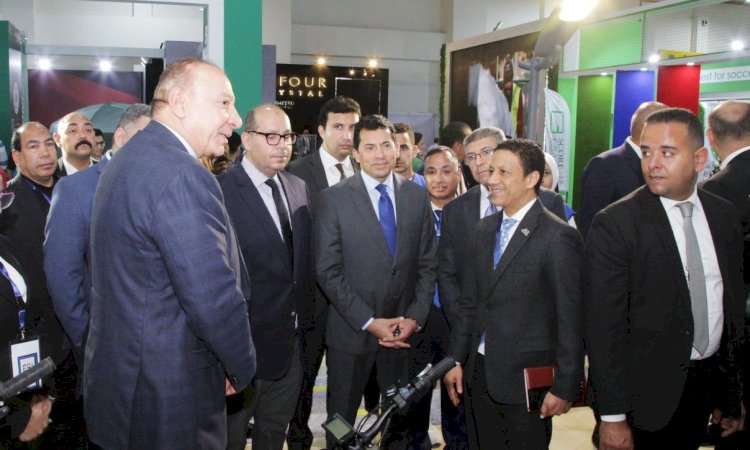 وزير الشباب يتفقده جناح الهيئة العربية للتصنيع بمعرض سبورتس إكسبو ٢٠٢٤