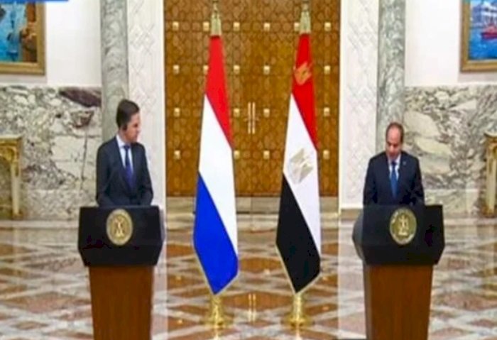 الرئيس السيسي: اتفقت مع رئيس وزراء هولندا على جذب مزيد من الاستثمارات لمصر