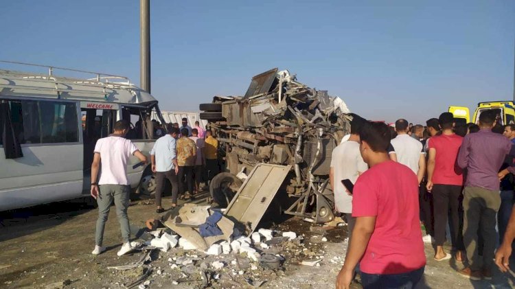 إصابة 8 أشخاص في حادث مروع على الطريق الدائري الأوسطي بالجيزة