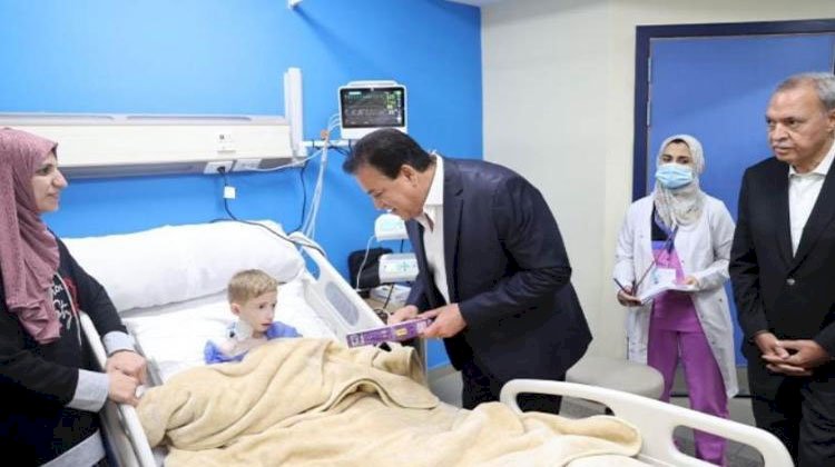 وزير الصحة يفتتح وحدة رعاية مركزة للأطفال بمستشفى القناطر الخيرية المركزي