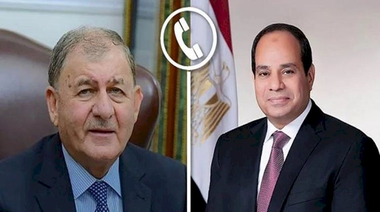 الرئيس السيسي يجري اتصال هاتفي مع رئيس العراق