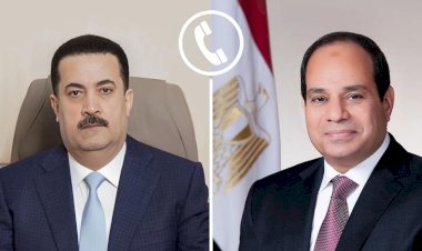 الرئيس السيسي يتلقى اتصالًا هاتفيًا من رئيس جمهورية العراق