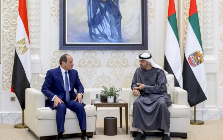 الرئيس السيسي يجري زيارة اخويا إلى دولة الإمارات