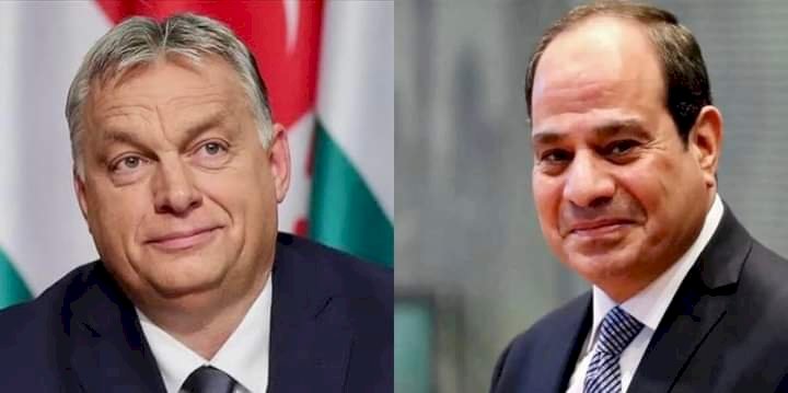 السيسي يجري   اتصالاً هاتفياً مع  رئيس وزراء المجر